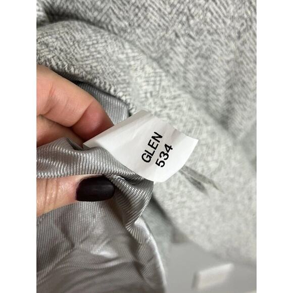 Zara Basic Herringbone Knit Peacoat Lined Cotton Blend Size Large Women’s - Picture 6 of 6